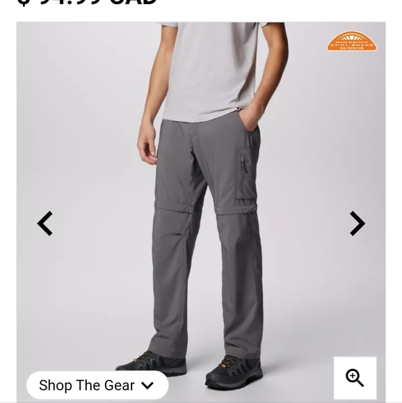 Columbia Silver Ridge Mens Utility Convertible Pants Upf 40 Like New 34 30 - Picture 1 of 13